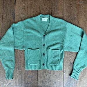 Bassike Green Cardigan